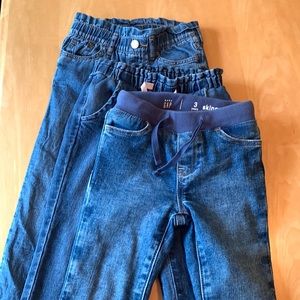 Three pairs Gap Jeans. Excellent condition. Size 3 years.